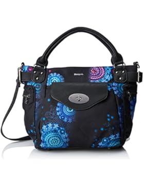 Desigual Damen Bols_bollywood Mcbee Schultertasche, Schwarz (Negro), 17x28.5x29 cm