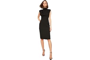 Trendyol Colletto Nero Abito da Business, Casual Donna