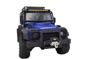 JOYSOG RC Paraurti Anteriore e Verricello Elettrico per Traxxas 1/18 TRX4M Defender, Verricello In Metallo e Barra Protettiva Anti-collisione