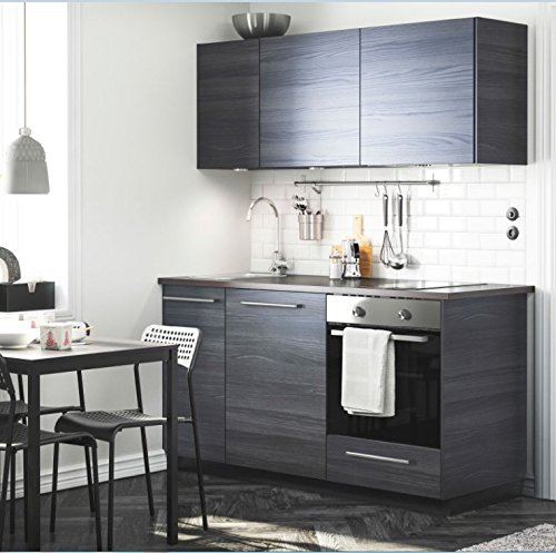 ConCo Küchenbesteck Küchenhelfer Set aus SUS304 Edelstahl Hängeleiste Küchenutensilien Kochzubehör Set 8 Haken – 50cm Doppel Schiene (50cm Single Schien) - 8