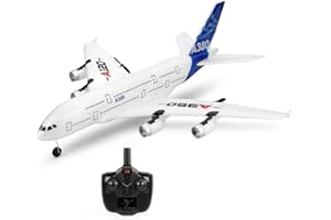 efaso RC samolot A-120 zdalnie sterowany samolot z wytrzymałego materiału EPO z systemem stabilizacji, 3-kanałowy samolot zdalnie sterowany z 2,4 GHz Rc samolot pasażerski (RC A-120)