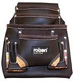 6 kleinere Fächer, 2 Hammerschlaufen, Nietenverstärkte Ecken.