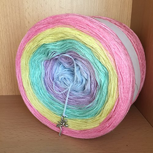 Farbverlaufsgarn 200 Gramm LL ca. 1000 Meter Farbe 424 (Grundpreis EUR 7,00/100 Gramm)