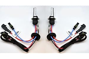 CNLIGHT 55w H7 HID Xenon Bulb 2 Replacement Headlight Bulbs Lamp UK 4300K 5000K 6000K 8000K 10000K (6000K)