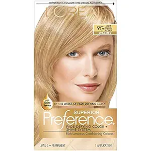 LOreal Paris Superior Preference, 9G Light Golden Blonde