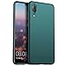 Price comparison product image Huawei P20 Case, Stylish Ultra-thin Hard Cover By GOGME, Clean Minimalist Anti-Scratch Phone Shell For Huawei P20. dark green