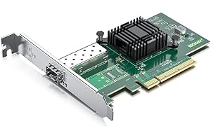 10Gtek Single SFP+ Port 10GbE NIC Network Card, 82599EN Chip, PCI-E x8, Compatible with Windows Server 2003/2008/ 2012, Windows7/8/10*/Visa, Linux, ESX/ESXi*