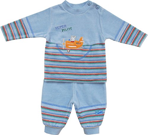 Schnizler Unisex Baby Nickianzug Super Pilot  Long Sleeve Tracksuit -  Blue - (Manufacturer Size: 62)