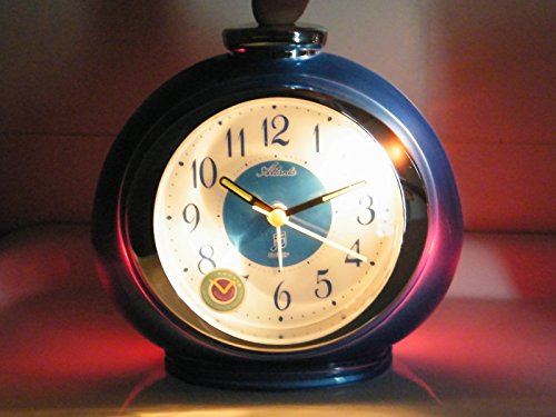 Atlanta Kinderwecker Blau Analog ohne Ticken mit Musik Licht Snooze – 1946-5 - 5