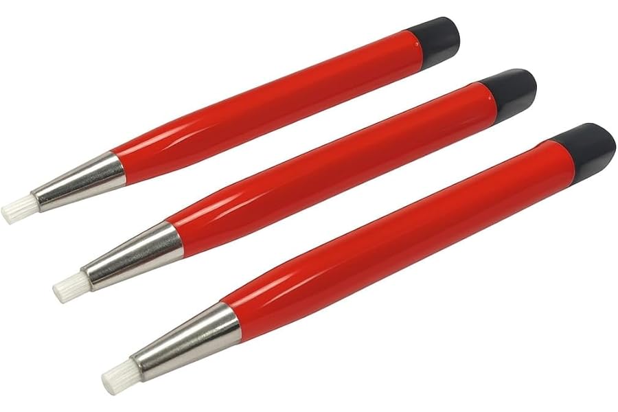Fibreglass Scratch Brush Pen Set (3-Pack) – Precision Cleaning Pens for Jewelry, Watches, Coins & Electronics – Rust, Tarnish & Corrosion Removal Tools