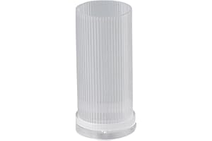 EASNEA Acrylic Candle Mould Pillar Candle Molds Cylinder Candle Mold Cylindrical Candle Mould DIY Candle Making Moulds Stripe Mold for Making 3D Candles, Soaps, Wax Crafts (6x15cm)