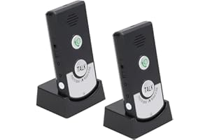 SGZIOO Gegensprechanlage Funk, 1000M Gegensprechanlage Haustelefon, 2 Wege Anruf Funk Wechselsprechanlage, Kabellos Gegensprechanlagen mit 38 Klingeltöne, Sprechanlage für Zuhause Patienten Senioren