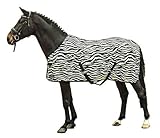 Fliegenschutzdecke/Insektenschutzdecke im Schwarz-Weiß Zebradruck