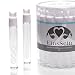 Produktbild EinsSein 96 Stück Seifenblasen Hochzeit gefüllt Wedding Bubbles Schmetterlinge im Bauch weiss für Hochzeiten seifenblasen-set mit Flüssigkeit keine Pistole in 24 48 72 96 Sets Gastgeschenke Herzen Herz befüllt Kinder