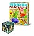 Price comparison product image Boy Boys Kids Children Child - Quality Build Your Own Prehistoric Wind Up Dinosaurs - Fun Build & Construct Set Includes FREE Smart IQ Animal Twist Cube/Puzzle - Ideal Present Gift Idea For Birthdays Christmas Xmas Stocking Filler or Perfect Treat Reward Or Pocket Money Toys & Games Age 5+