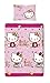 Character World Hello Kitty Folk Single Rotary Duvet Set