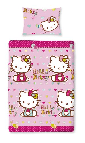 Character World Hello Kitty Folk Single Rotary Duvet Set