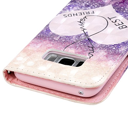 Lanveni S8 H  lle  Handyh  lle f  r Flip Case Cover PU Lederh  lle Schutzh  lle Magnetverschluss Ledertasche mit Stander Function Brieftasche Card Slo