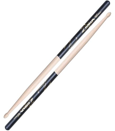 Bacchette Per Batteria Zildjian 5A - Legno, Punta Ovale, Colore Rosso