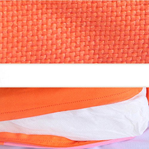 Pixnor Oxford zerlegbar verstellbare Kinder Esszimmer Stuhl Booster Kissen schnell wischen sauber Baby-Kinder-Sitze (Orange) - 5