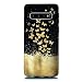 Produktbild ChoosEU kompatibel mit Samsung Galaxy S10e Hülle Silikon Muster Schwarz Handyhülle für Mädchen Frau Mann, Dünn Silikonhülle Bumper Stoßfest Slim Case Schutzhülle Soft Cover - Gold Schmetterling