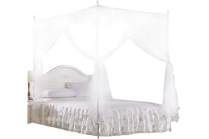 Wifehelper Luxus Princess DREI Seitenöffnungen Post Bett Vorhang Baldachin Netting Moskitonetz Bettwäsche (L)