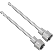 Magnetischer Mutternschrauber 17mm – 1/4 Zoll Sechskantschaft, CR-V Stahl, 2 Stück