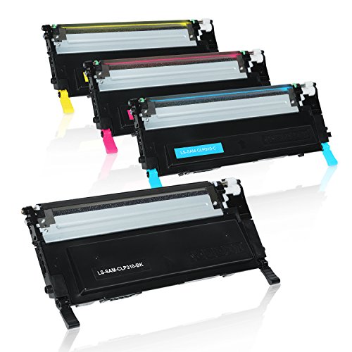 Set Toner für Samsung CLP-310 mit Chips BK 2.500 Seiten / Col.je 2.000 Seiten