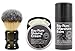 Produktbild den Executive Shaving Company groß Jock groß Kunstfaser Rasieren Bürste mit Imitation Horn Harz Handstück , Bay Rum Aftershave Balsam 100ml und Bay Serum Natur Rasierschaum 150ml