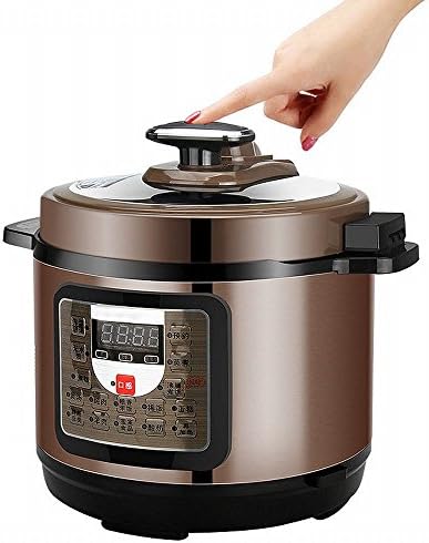 F Rice cooker Electric Pressure Cooker 5L Simon Fashion Cook 5-6 People High Voltage Rice Cooker,Brown