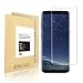 Produktbild Samsung Galaxy S8,Linboll Panzerglas Displayschutzfolie für Samsung Galaxy S8 mit Härtegrad 9h Abgerundete Kanten (2.5D)[Hohe Transparenz][Fingerabdruck-frei][Blasenfrei]