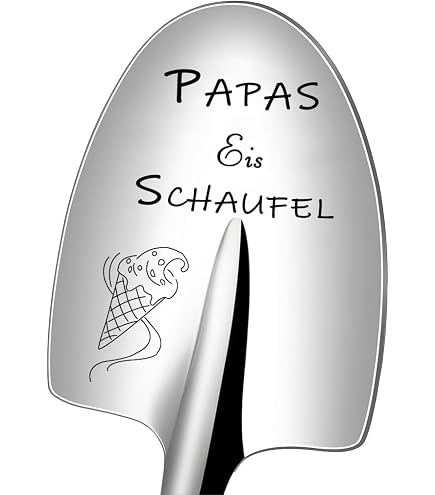 Eislöffel Für Papa – Edelstahl, Graviert, Lustiges Geschenk Für Vatertag & Geburtstag