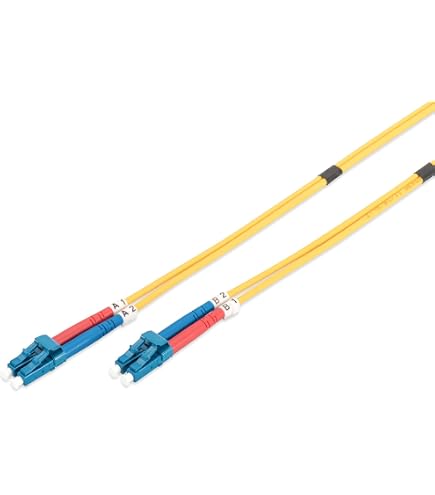 2.5M OM3 50/125 LC-LC DLX 2.8mm FIBRE OPTIC CABLE - AQUA