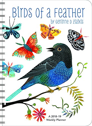 Télécharger Geninne Zlatkis 2018 - 2019 Birds of a Feather Weekly Planner: 17-month Calendar With Pocket PDF