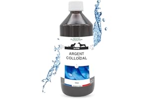 ORGUJD Floralpina Argent colloïdal 20ppm - 100% Naturel - Fabriqué en France - Pelage Chiens et Chats (500ml)