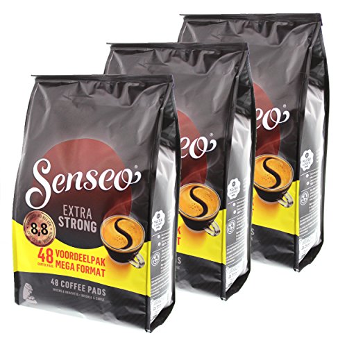 Preisvergleich Produktbild Senseo Kaffeepads Extra Strong / Extra Kräftig, Intensiver und Vollmundiger Geschmack, Kaffee für Kaffepadmaschinen, 144 Pads