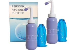 LIFEICOMALL Tragbarer Bidet-Sprühgerät, Reise-Bidet-Flasche für persönliche Hygiene, Bidet-Spray ohne Luftverschluss, Wischerflasche (2 Stück) (2 Stück)