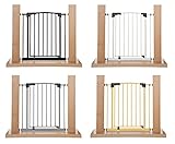 Impag Türschutzgitter Treppenschutzgitter 62 - 212 cm selbstschließend - zum Klemmen - ohne Bohren Swing + 10 Weiß