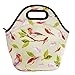 Produktbild Acelane Neopren Wärmeschutz Lunch-Bag im Kunstdesign mit Tragetaschengriff für Frauen, Kinder, Mädchen, großes Pack, Größe 20 x 15 x 16 cm (A4)