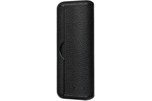 GLATTOL Custodie protettive per IQOS ILUMA PRIME, copertura in pelle PU per la sigaretta elettronica, accessori per la decorazione della sigaretta elettronica (Nero)