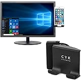 Cell Phone Holder for Computer Monitor Mount,Fixed Clip on Flat and Slim Monitor or Laptop Monitor Within 25mm Thickness…