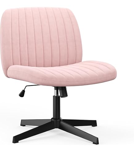 Sedia Ufficio Senza Braccioli Ergonomica Girevole - Compatta Con Ruote E Altezza Regolabile, Perfetta Per Piccoli Spazi, Home Office E Studio