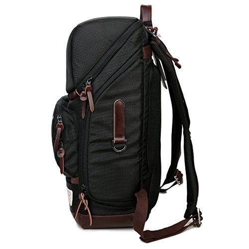 ZUMIT Laptop Rucksack 14 Zoll Damen Herren Business Travel Rucksack Studenten Backpack Taschen mit Gro  en Kapazit  t Schwarz