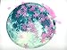 Produktbild Luminous Moon, Louzedaya Luminous Mond Stars Wandaufkleber 3D Glow 30cm Luminous Voll Mond Decal Glühen im Dunkeln MoonLight Wandaufkleber 100 PCS 3 * 3 cm Leuchtende Stars Dekor für Kinderzimmer Home (3CM * 3CM STERNES ROSA, Dunkelgrün)