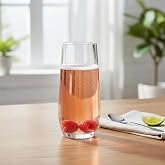 Deconox 6 Adet 550 ml Şeffaf Cam Meşrubat Bardağı - 6'lı Set Minimalist Tasarım Geniş Hacimli Su, Kokteyl ve Soğuk Kahve Bard