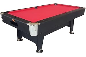 NG Biliardi - Tavolo da Biliardo Black Norman Light (216 cm), Pre-Montato, con Sistema di Ritorno Biglie e Regolatori di Livello, Panno Professionale Verde, Regolamentare