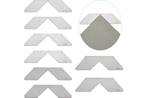 OLYCRAFT 8 Outil D'Onglet d'angle de Reliure en Acier Inoxydable de 2/3/5/10mm Outil de Coupe d'angle de Reliure Ensemble de Gabarit de Coupe d'angle pour Reliure D'Album Fabrication de Coupe d'angle