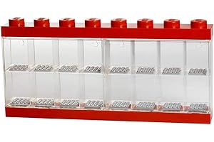 Room Copenhagen-40660001 Lego Other Vitrine de présentation 16 Mini-Personnages, conteneur empilable Contre Un Mur ou sur Un Bureau, Rouge, 40660001, Large