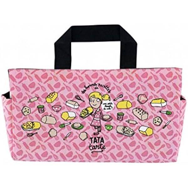 Derriere La Porte Dlp Sac De Transport A Cake En Coton Les Recettes De Tata Amazon Fr Cuisine Et Maison