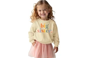 Storasyster sweatshirt stor syster tröja baby flicka kläder syskon, kläder nyfödd tröja systrar höst vinter tröja barn rund h